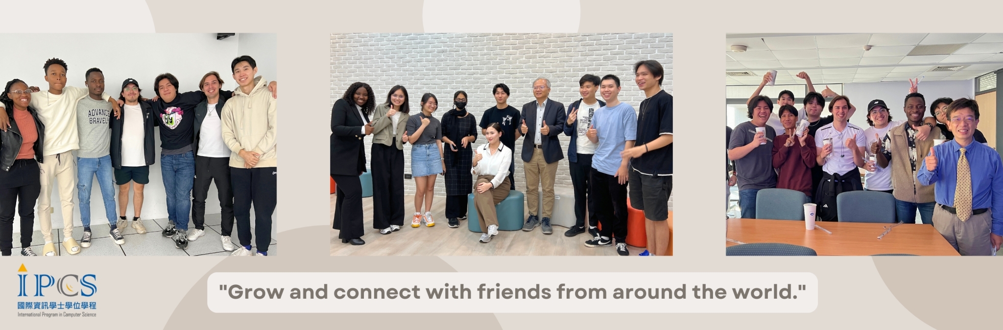 Grow and connect with friends from around the world.